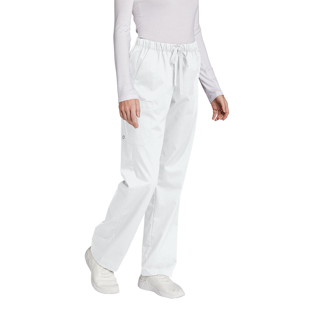 WonderWink Women's White WorkFlex Cargo Pant