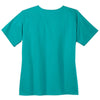 WonderWink Women's Teal Blue WorkFlex Mock Wrap Top