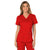 Cherokee Women's Red Workwear Revolution Mock Wrap Top