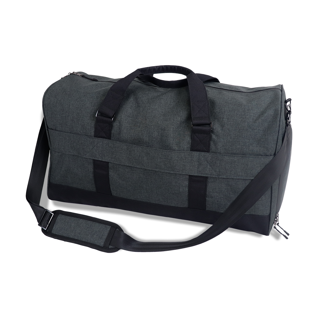 MerchPerks Zusa Black Heather Weekender Duffel