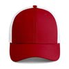 Imperial Red White Structured Performance Meshback Cap