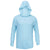 BAW Men's Ice Blue Xtreme-Tek Long Sleeve Hood