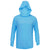 BAW Men's Sky Blue Xtreme-Tek Long Sleeve Hood