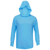 BAW Men's Sky Blue Xtreme-Tek Long Sleeve Hood