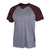 BAW Charcoal/Maroon Xtreme Tek Baseball Shirt