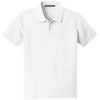 Port Authority Youth White Core Classic Pique Polo