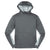 Sport-Tek Youth Dark Smoke Grey/White Sport-Wick CamoHex Fleece Colorblock Hooded Pullover