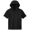 Sport-Tek Youth Black Sport-Wick Fleece Short Sleeve Pullover Hoodie