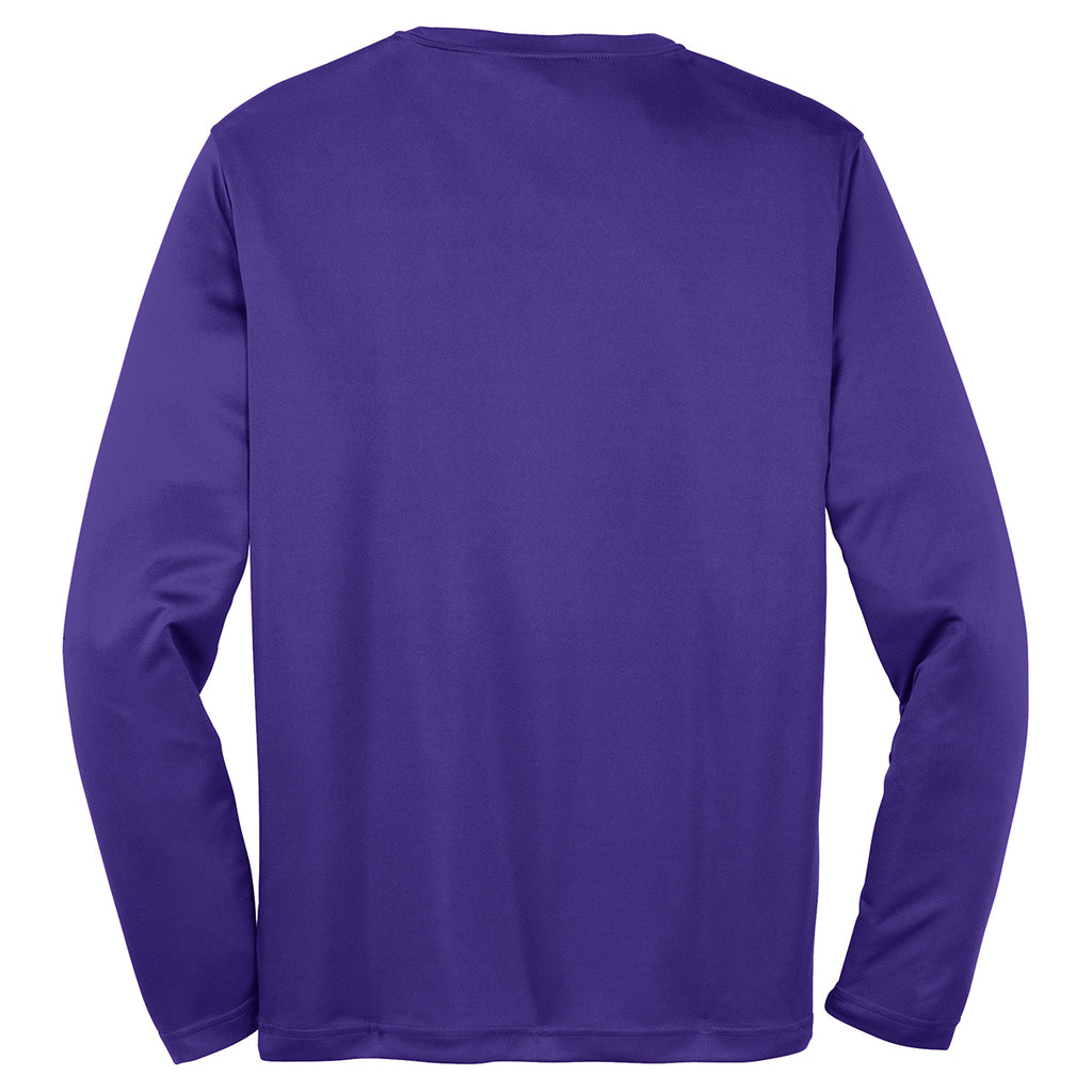 Sport-Tek Youth Purple Long Sleeve PosiCharge Competitor Tee