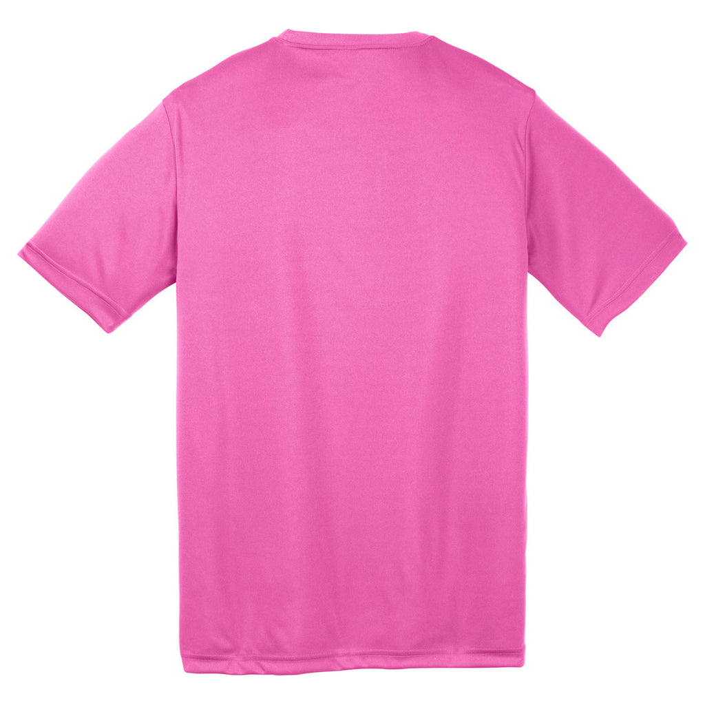 Sport-Tek Youth Neon Pink PosiCharge Competitor Tee