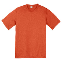 Sport-Tek Youth Deep Orange Heather Contender Tee