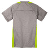 Sport-Tek Youth Vintage Heather/ Lime Shock Heather Colorblock Contender Tee