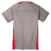 Sport-Tek Youth Vintage Heather/ True Red Heather Colorblock Contender Tee