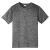 Sport-Tek Youth Grey-Black Electric PosiCharge Electric Heather Tee