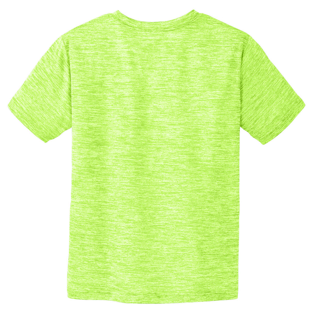 Sport-Tek Youth Lime Shock Electric PosiCharge Electric Heather Tee