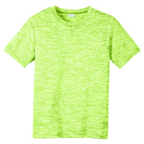 Sport-Tek Youth Lime Shock Electric PosiCharge Electric Heather Tee