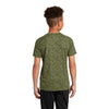 Sport-Tek Youth Olive Drab Green PosiCharge Digi Camo Short Sleeve Tee