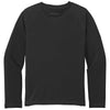 Sport-Tek Youth Black Long Sleeve Rashguard Tee