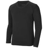 Sport-Tek Youth Black Long Sleeve Rashguard Tee