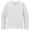 Sport-Tek Youth White Long Sleeve Rashguard Tee