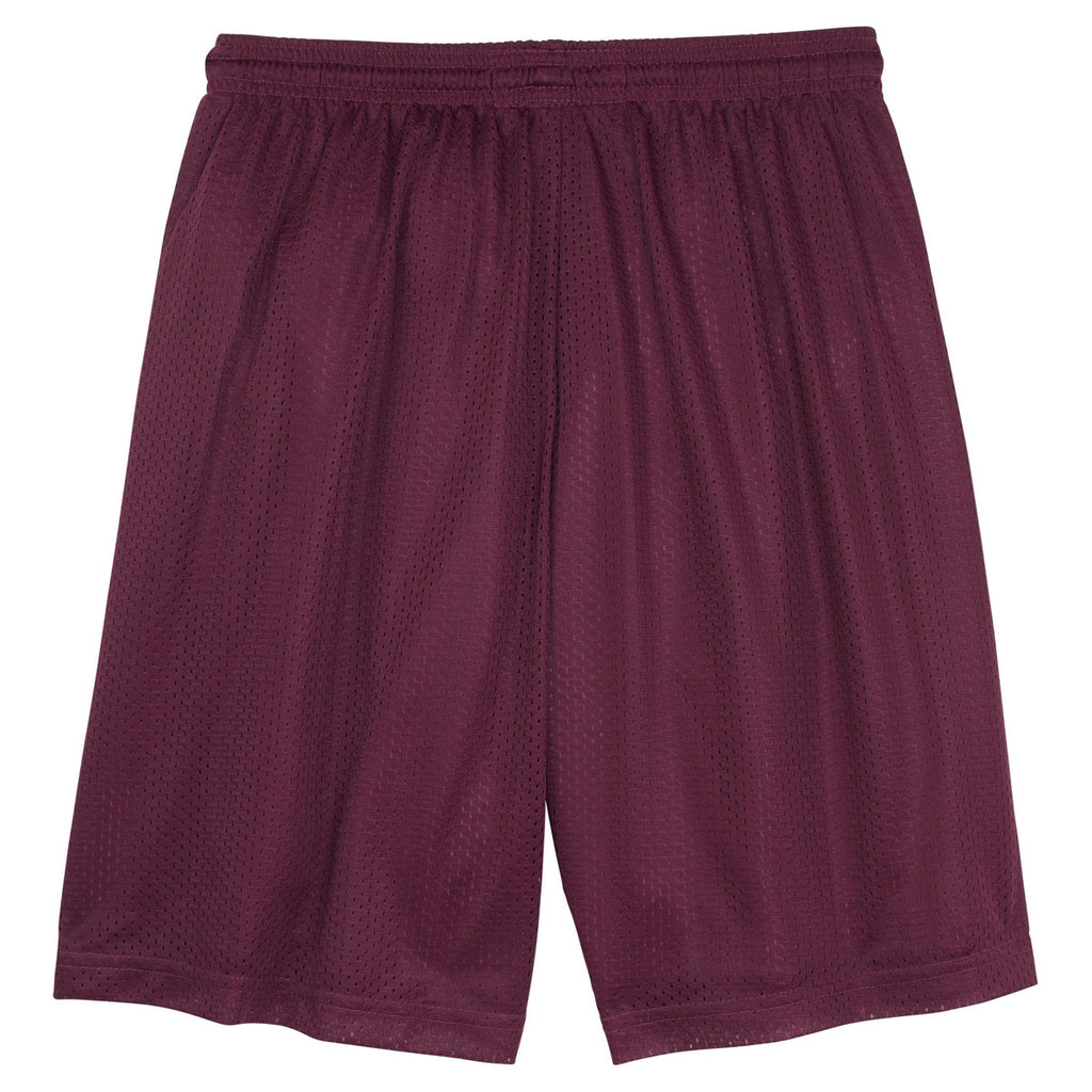 Sport-Tek Youth Maroon PosiCharge Classic Mesh Short