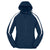 Sport-Tek Youth True Navy/White Fleece-Lined Colorblock Jacket