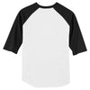 Sport-Tek Youth White/Black Colorblock Raglan Jersey