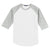 Sport-Tek Youth White/ Heather Grey Colorblock Raglan Jersey