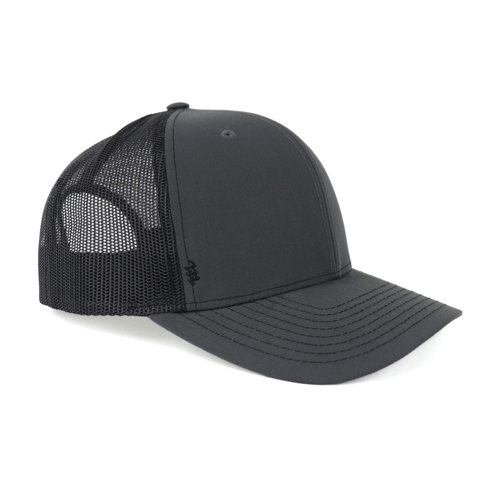 Zusa 3 Day Charcoal/Black Open Road Trucker Cap