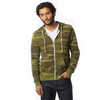 Alternative Apparel Men's Camo Rocky Eco-Fleece Full Zip Hoodie