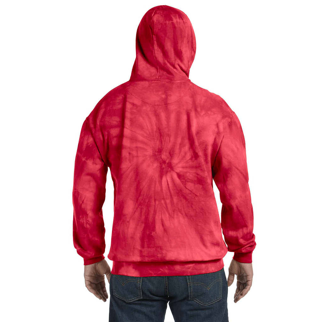 Tie-Dye Unisex Spider Red 8.5oz Tie-Dyed Hoodie