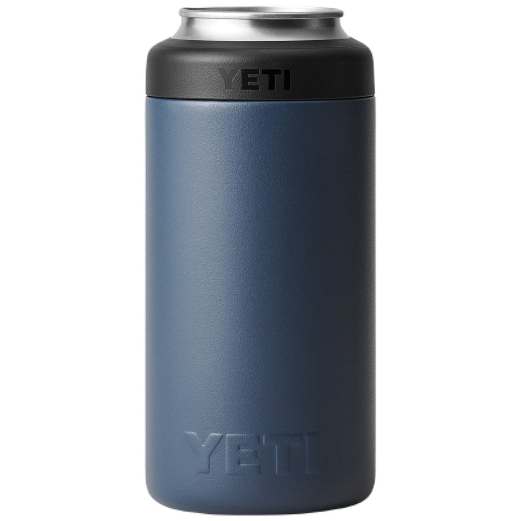 YETI Navy Rambler 16 oz Colster Tall Can Cooler