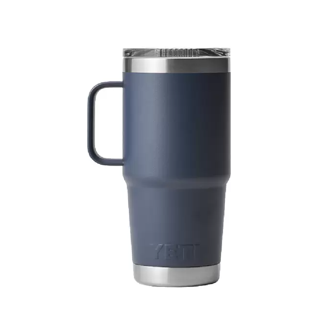 YETI Navy Rambler 20 oz Travel Mug